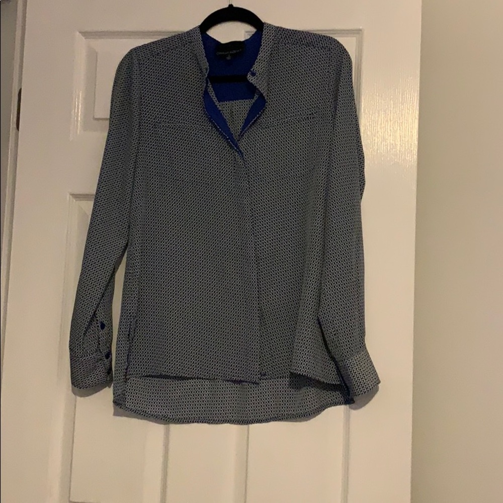 Blue long sleeve top